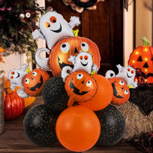 Load image into Gallery viewer, Halloween Balloons Decoration Set Bat Witch Pumpkin Film Ball Room Horror Props home decor Kids Toys